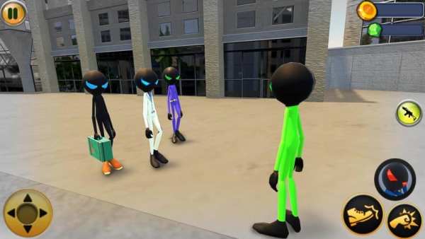 Superspeed Stickman Green Rope Hero: Crime City स्क्रीनशॉट 18