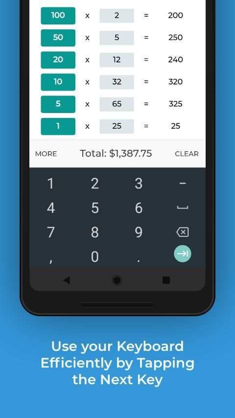 Cash Calculator - The most Simple Money Counter screenshot 2