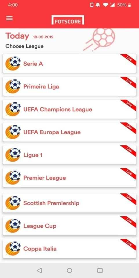FotScore: Football TV screenshot 6