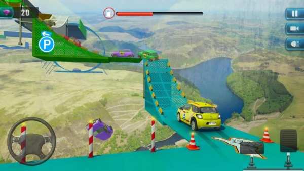 Impossible Ramp Car Park and Drive screenshot 2