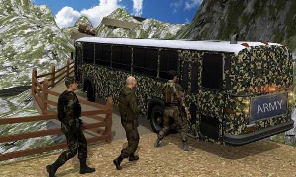 Off-road Army Bus Driver: Transport Truck screenshot 2