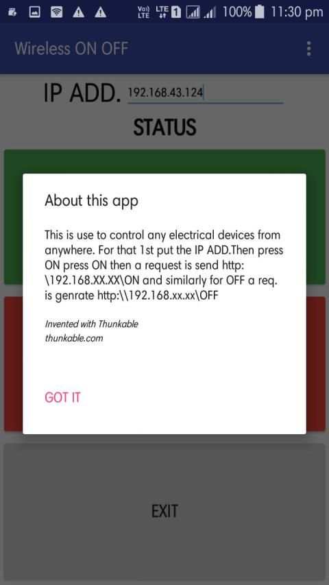 Simple Wi-Fi Local IP Control screenshot 1