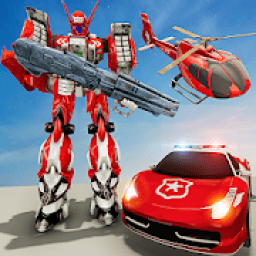 US Police Robot Transform Helicopter Wars 2 आइकन
