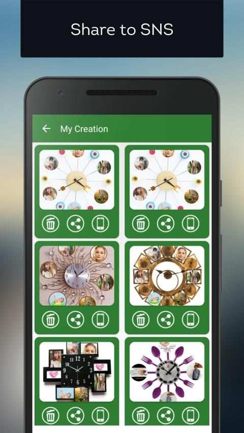 Clock Photo Collage Maker screenshot 1