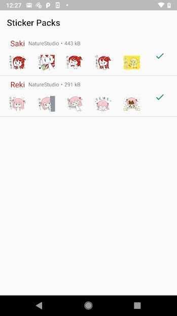 Saki Sticker for WhatsApp screenshot 3