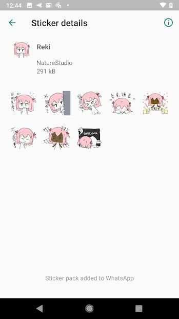 Saki Sticker for WhatsApp screenshot 1
