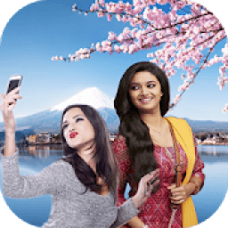 ikon Selfie With Keerthi Suresh :Celebrity Photo Editor