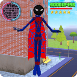 Grand Stickman Super Hero Crime City icon