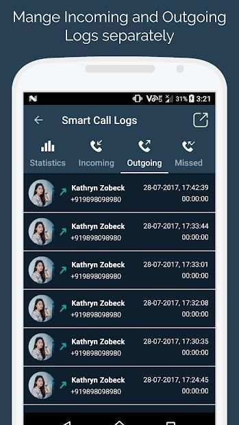 Smart Call Logs (Phone + Contacts and Calls) screenshot 3