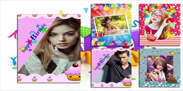 Birthday Greeting Cards Maker: photo frames, cakes screenshot 7