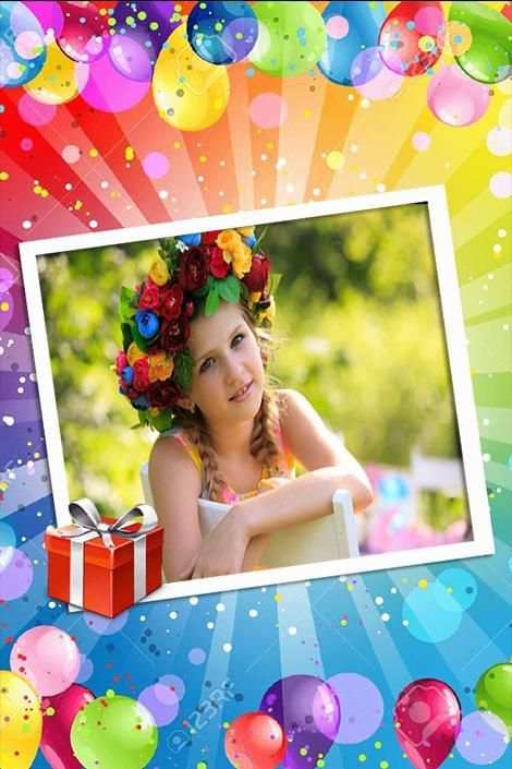 Birthday Greeting Cards Maker: photo frames, cakes screenshot 4