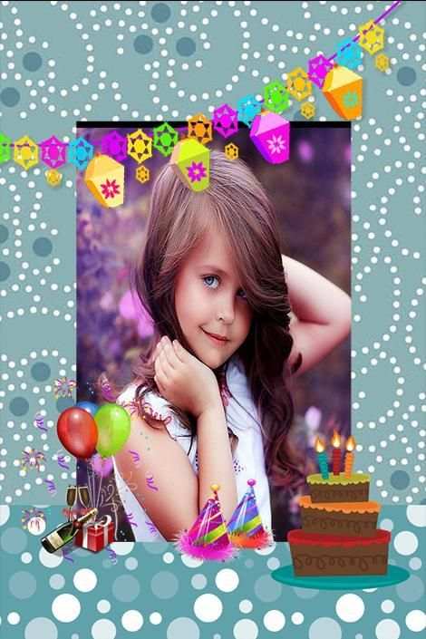 Birthday Greeting Cards Maker: photo frames, cakes screenshot 5