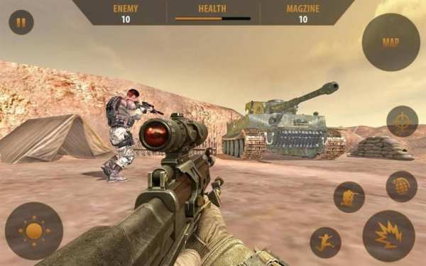 Sniper Fire Legend: Desert Battleground screenshot 1