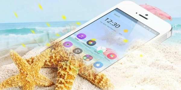 Blue Sunmer Fresh Theme स्क्रीनशॉट 4