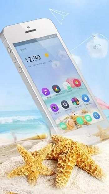 Blue Sunmer Fresh Theme स्क्रीनशॉट 2