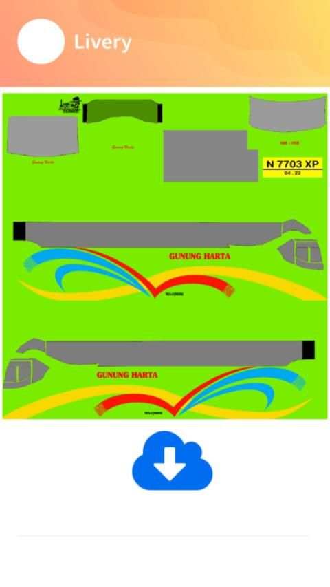 Livery Bus Gunung Harta XHD screenshot 5
