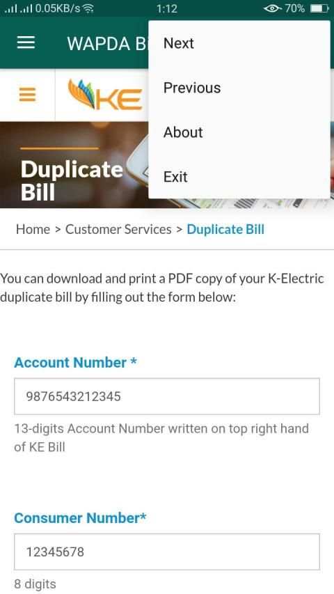 WAPDA Bills screenshot 1