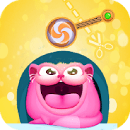 ikon Cut Rope For Cute Kitty Cat - Puzzle Games