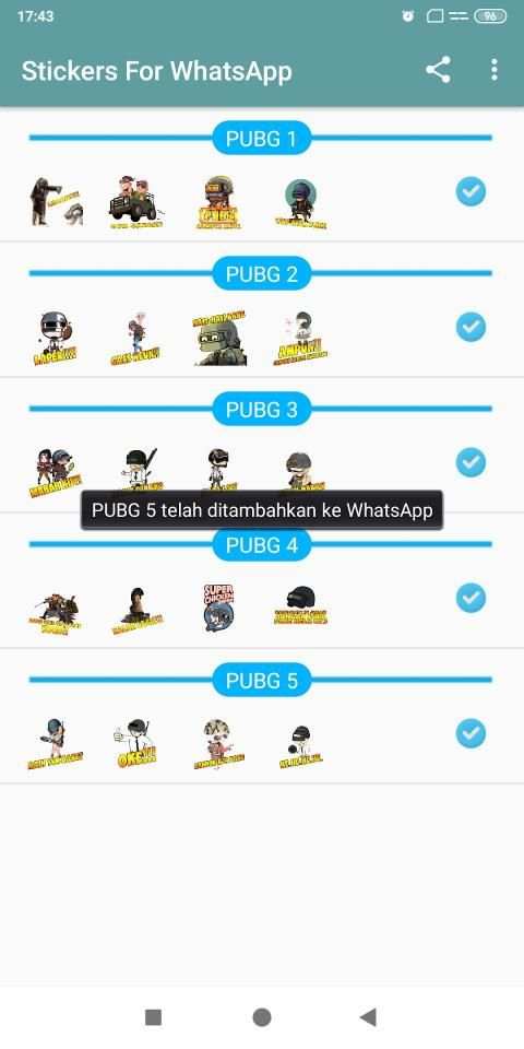 stickers P.U.B.G for WA screenshot 4