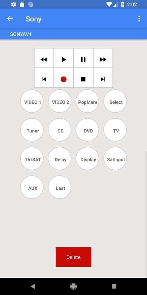 Sony AV System Remote screenshot 2