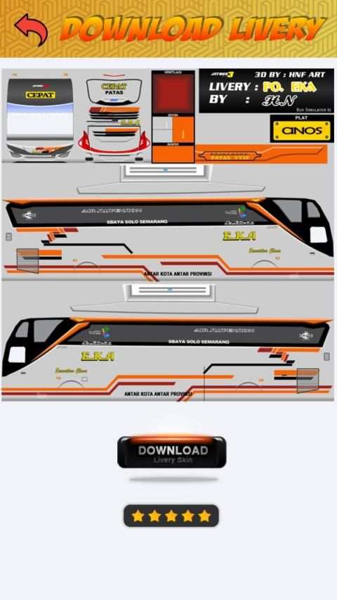Livery Eka Jetbus 3 screenshot 2