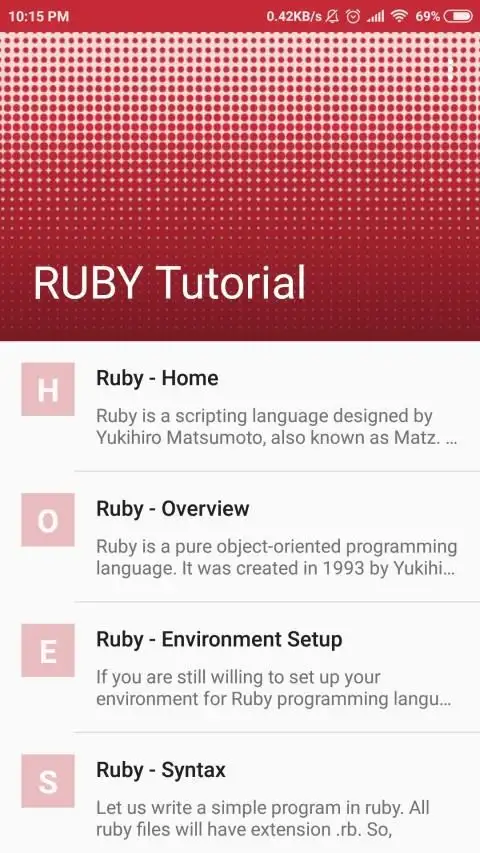 RUBY Tutorial screenshot 5