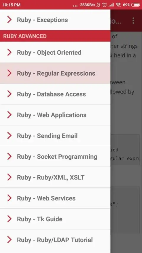 RUBY Tutorial screenshot 3