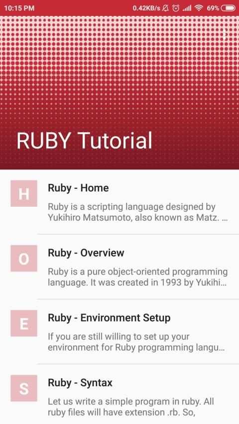 RUBY Tutorial स्क्रीनशॉट 10