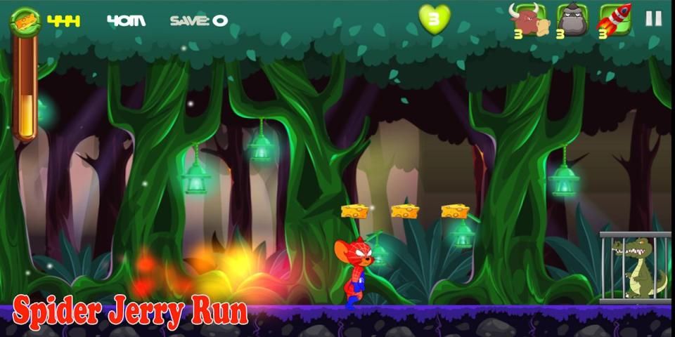 Spider Jerry Adventure Run screenshot 5