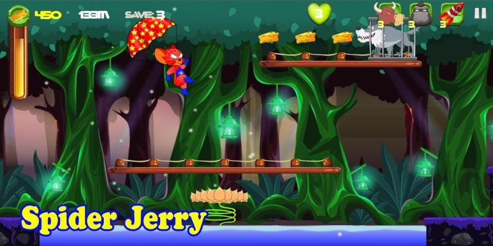 Spider Jerry Adventure Run screenshot 4