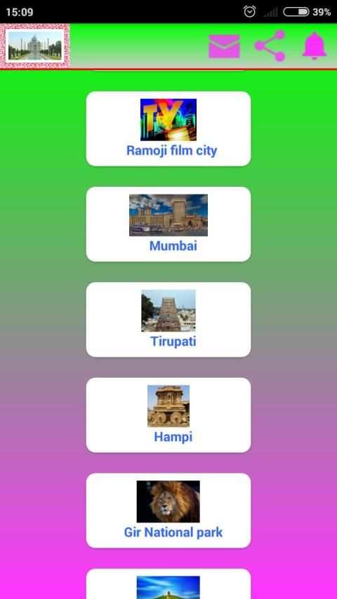 travel guide screenshot 1