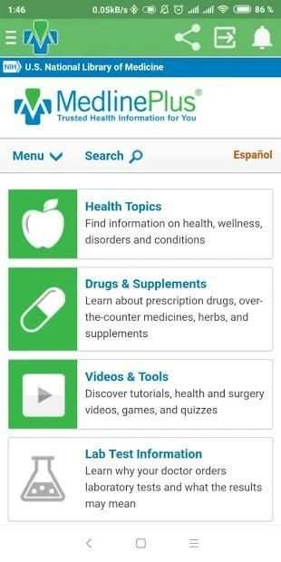 Medlineplus App screenshot 6