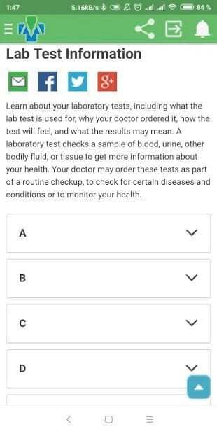 Medlineplus App screenshot 2