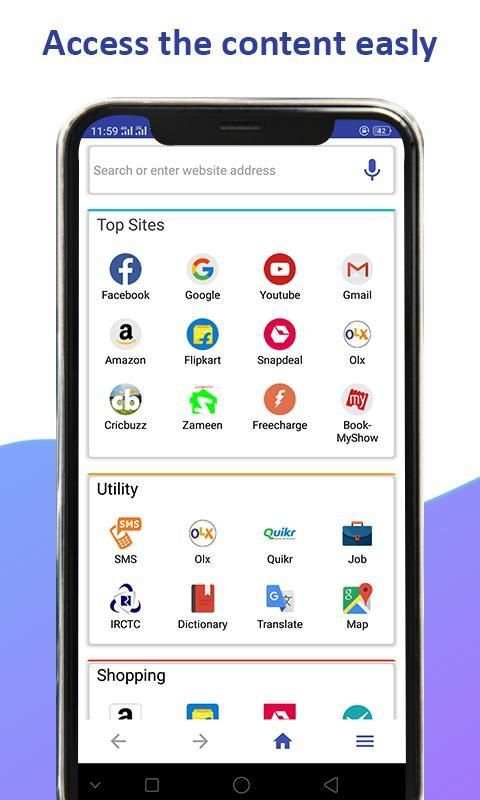 Fast Browser 2019 screenshot 1