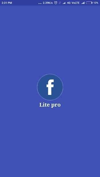 Lite pro Facebook screenshot 3