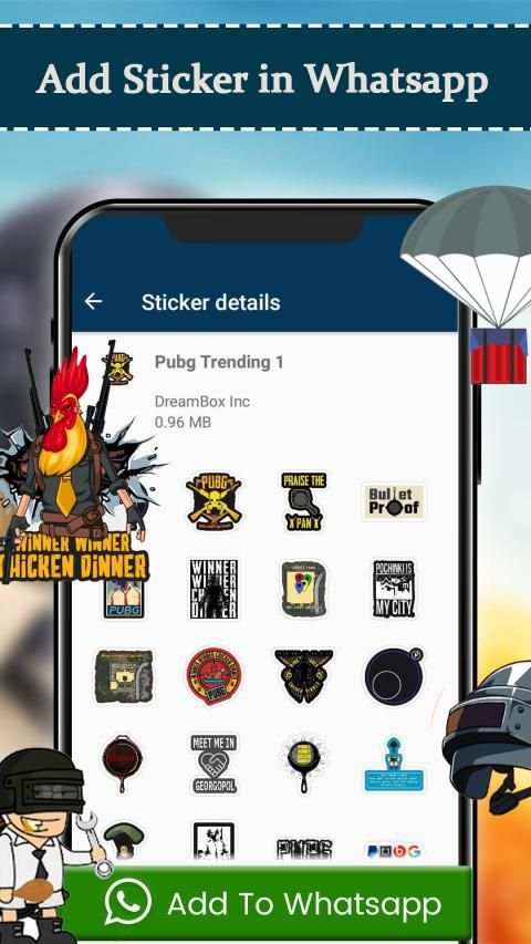Pubg Whatsapp Sticker screenshot 1