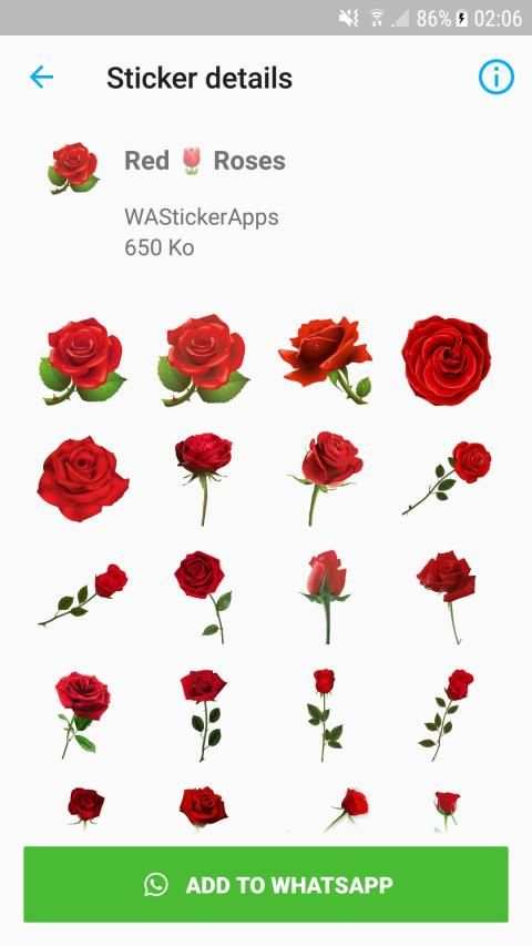 WAStickerApps - Flowers * Roses screenshot 6