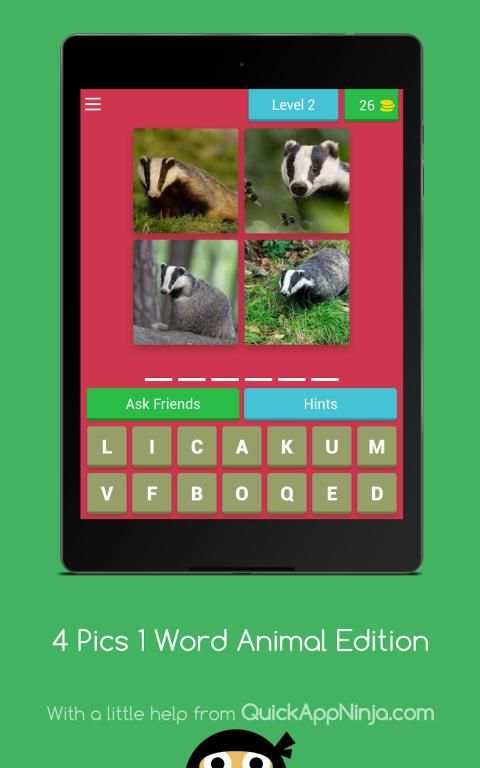 4 Pics 1 Word Animal Edition screenshot 13