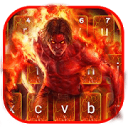 ikon Flaming Fire Battle Keyboard Theme