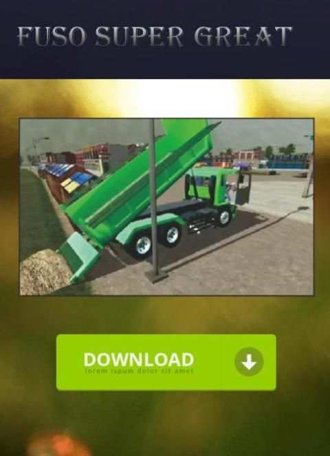 Mod Truck Fuso Super Great screenshot 1