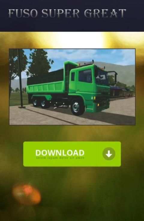 Mod Truck Fuso Super Great screenshot 2