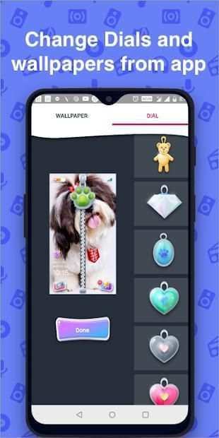 Cute Dog Zipper Screen Lock Ziplock Wallpaper Free screenshot 2