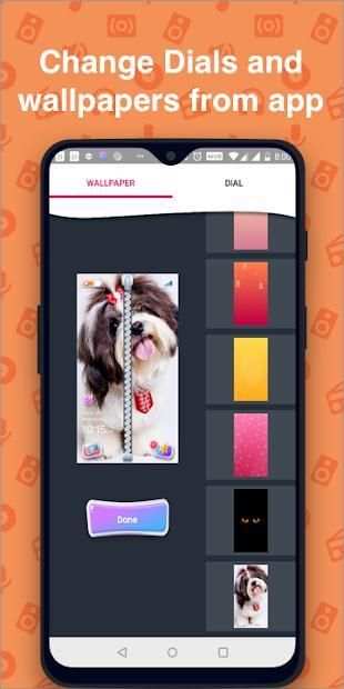 Cute Dog Zipper Screen Lock Ziplock Wallpaper Free screenshot 3