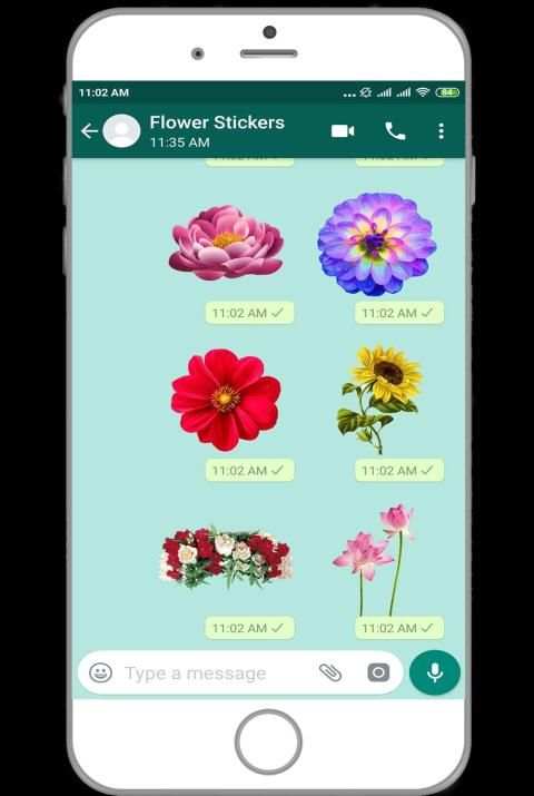 WAStickerApps - Flower Stickers For Whatsapp msngr screenshot 3