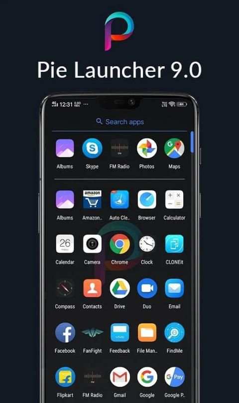 Pie 9.0 Launcher -2019 screenshot 4