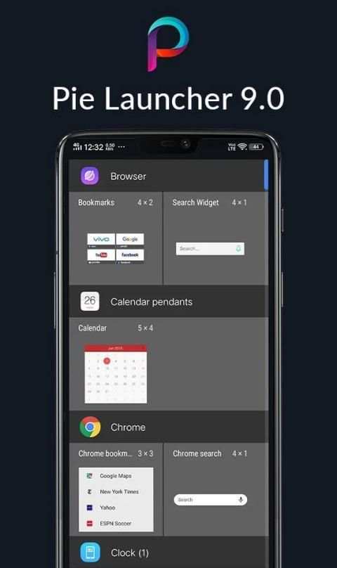 Pie 9.0 Launcher -2019 screenshot 2