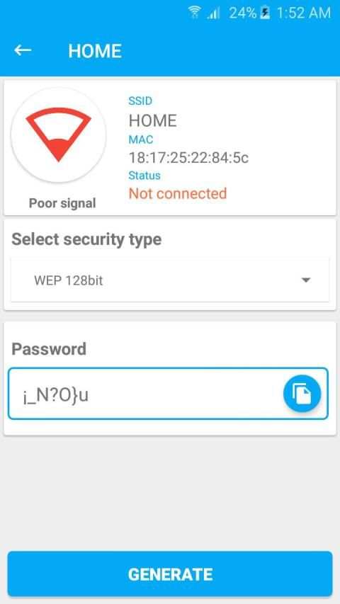 Free WIFI Password Key Generator - 2019 screenshot 1