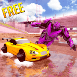 ikon Flying Robot Car Simulator Game 2019-Flight Drive