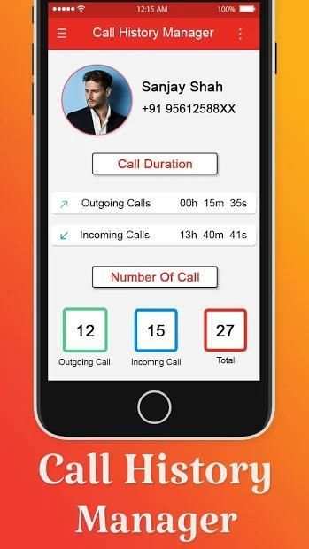Call History Manager: Call Log Manager स्क्रीनशॉट 1