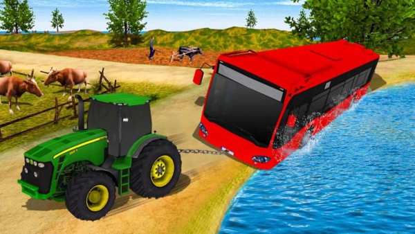 Tractor Pull & Farming Duty Game 2019 स्क्रीनशॉट 11